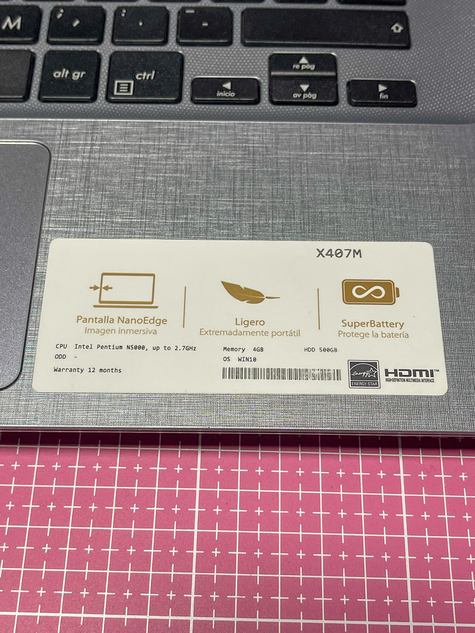 ASUS X407M - Imagen 6